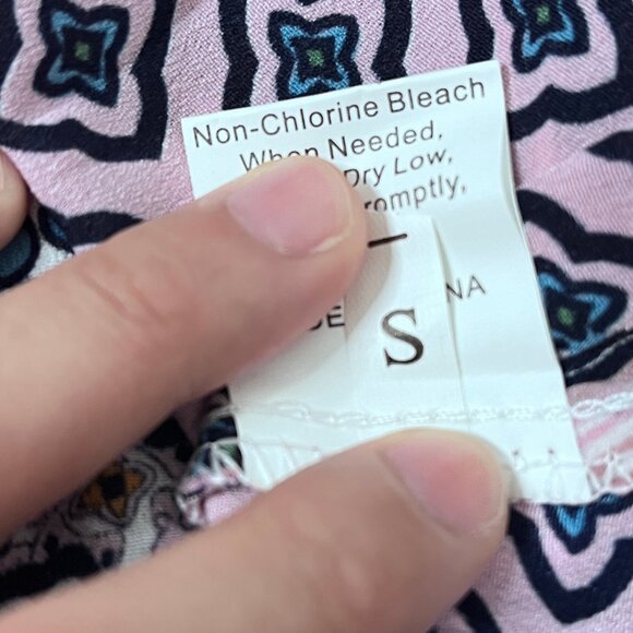 NWOT Mix Pattern Block Print Summer Dress Sz S - Picture 8 of 13